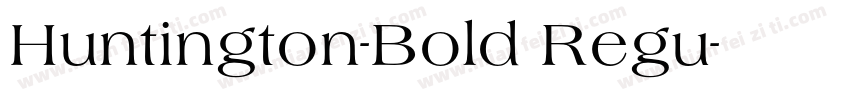 Huntington-Bold Regu字体转换
